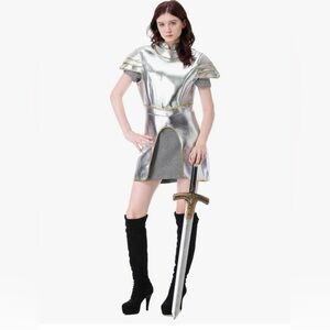 Women's 1pc. Medieval Knight Deluxe Costume #3, Adult XL Dress